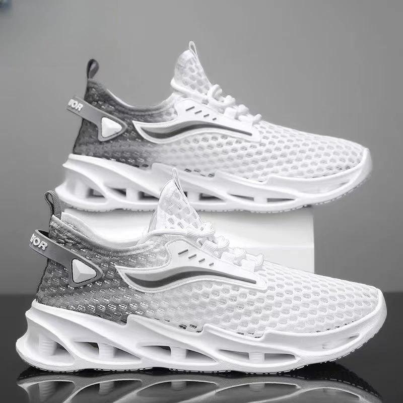 Men’s Mesh Lace-up Low-Top Running Sneakers