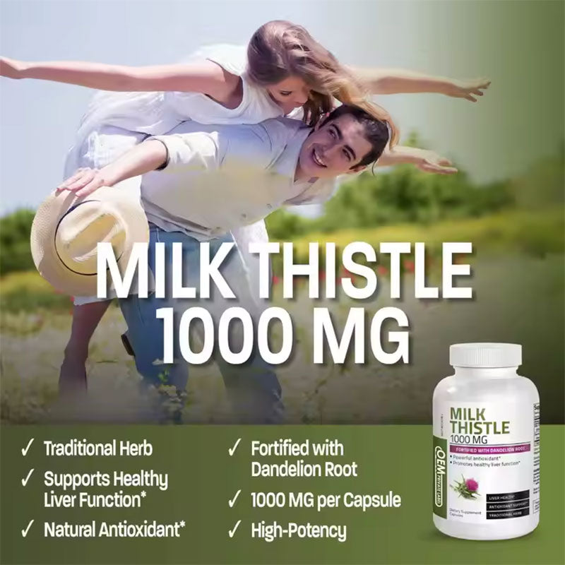 Milk Thistle Dandelion Root Liver Support Capsules
