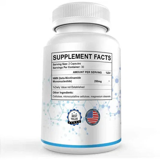 Anti-Aging Nicotinamide Mononucleotide (NMN) Capsules Supplement