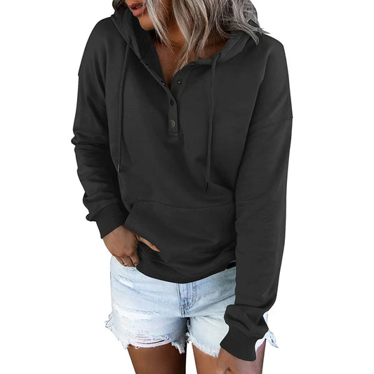 Cozy and Casual Women's Hooded Sweatshirt