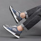 Men’s Color Block Mesh Lace-Up Running Sneakers