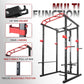 1000LBS Multi-Functional Barbell Rack Squat Power Cage With Weight Bench (SAK35822)