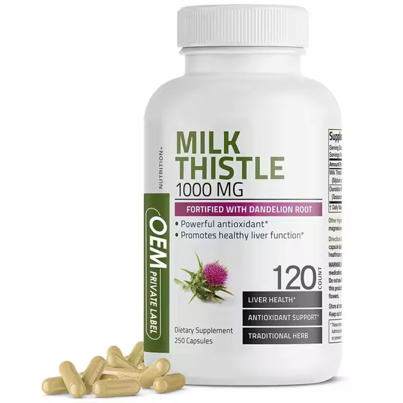 Milk Thistle Dandelion Root Liver Support Capsules