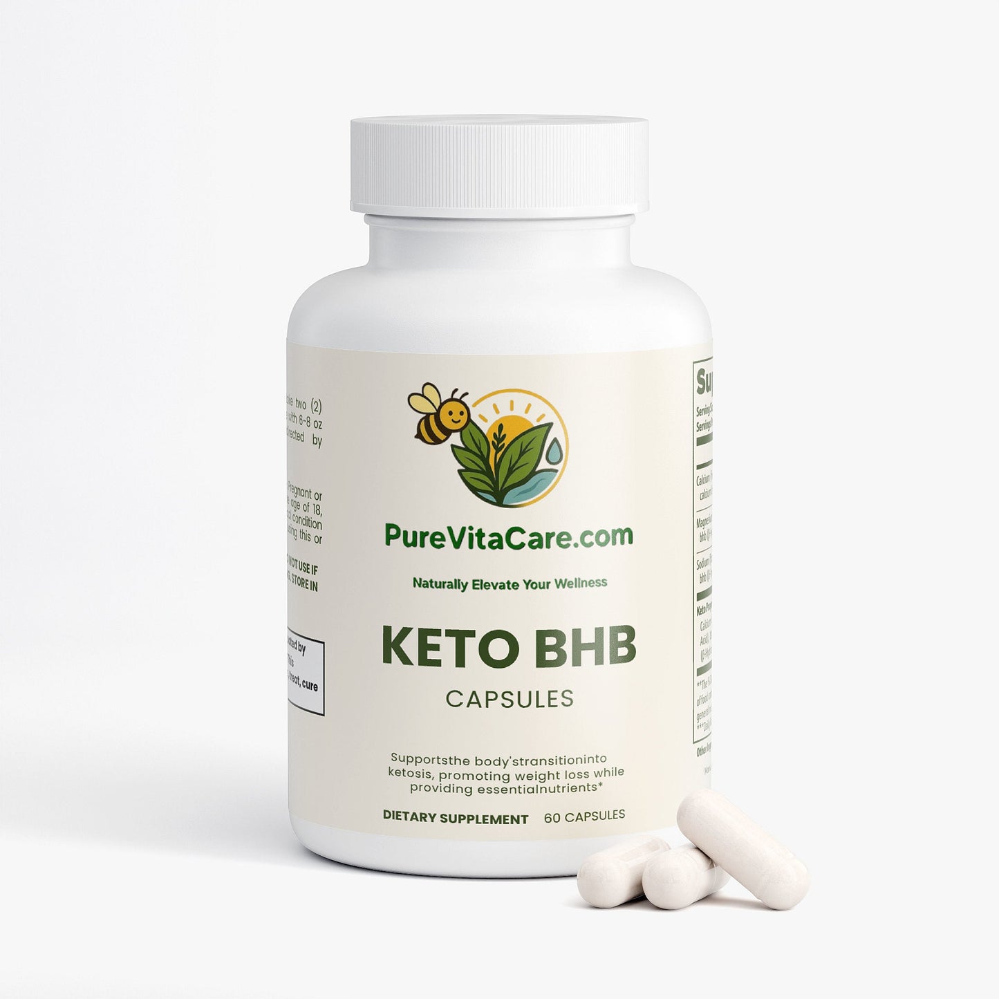 Keto BHB + MCT Capsules with goBHB® - Exogenous Ketones for Fast Ketosis