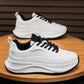 Men’s Thick-Soled Breathable Lace-Up Casual Sneakers