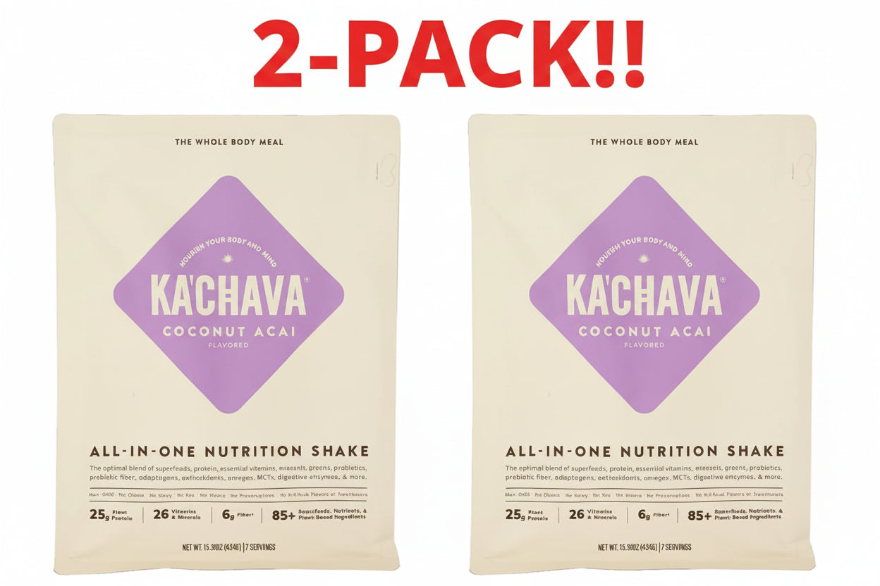 Ka’Chava  All-in-One Nutrition Shake Coconut Acai 15.31 oz 2Pack! 30.62 oz Total