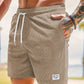 Men’s Summer Corduroy Lace-Up Drawstring Sports Shorts