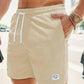 Men’s Summer Corduroy Lace-Up Drawstring Sports Shorts