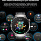 Smart watch non-invasive blood glucose measurement AMOLED ECG heart rate monitoring Bluetooth call sports watch