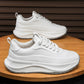 Men’s Thick-Soled Breathable Lace-Up Casual Sneakers