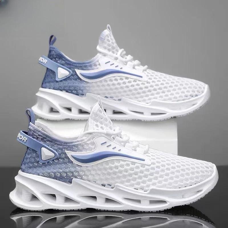 Men’s Mesh Lace-up Low-Top Running Sneakers