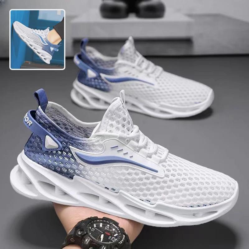 Men’s Mesh Lace-up Low-Top Running Sneakers