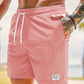Men’s Summer Corduroy Lace-Up Drawstring Sports Shorts