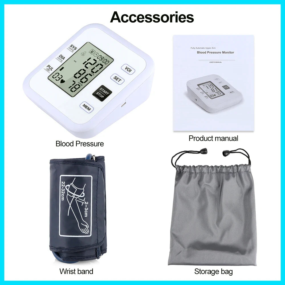 Health Care Arm Blood Pressure Pulse Monitor