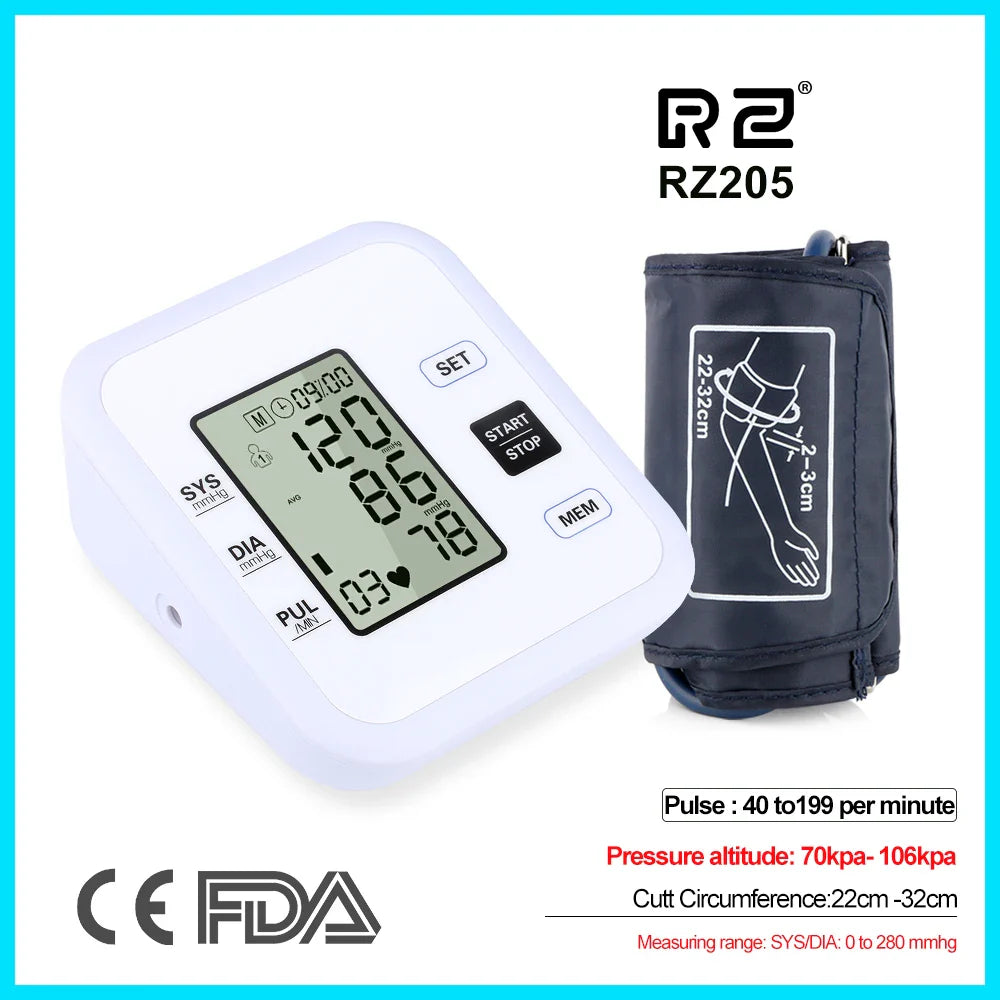 Health Care Arm Blood Pressure Pulse Monitor