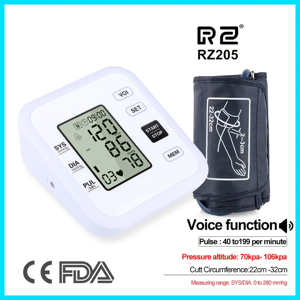 Health Care Arm Blood Pressure Pulse Monitor