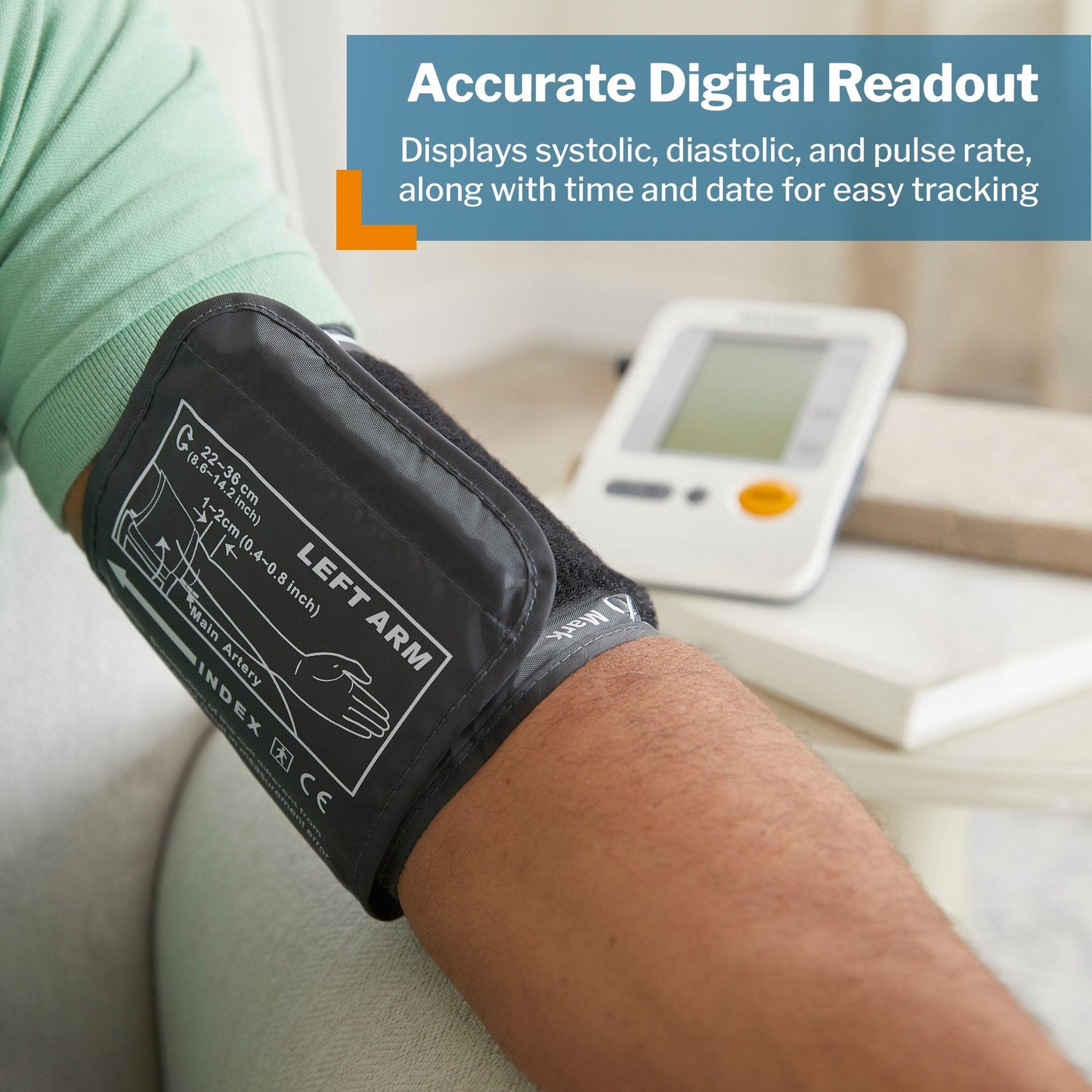 Digital Blood Pressure Monitor for Home Health Tracking