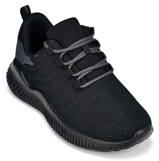 Q216 Ultra Lightweight Height Increasing Sneakers Black Grey