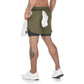 Men's Camo Running Shorts with Built in Liner