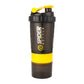 3-Layer Shaker Protein Mixing Bottle for Exercise