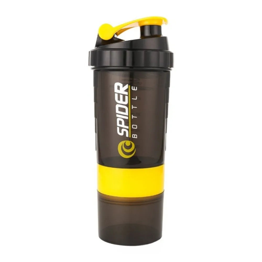 3-Layer Shaker Protein Mixing Bottle for Exercise