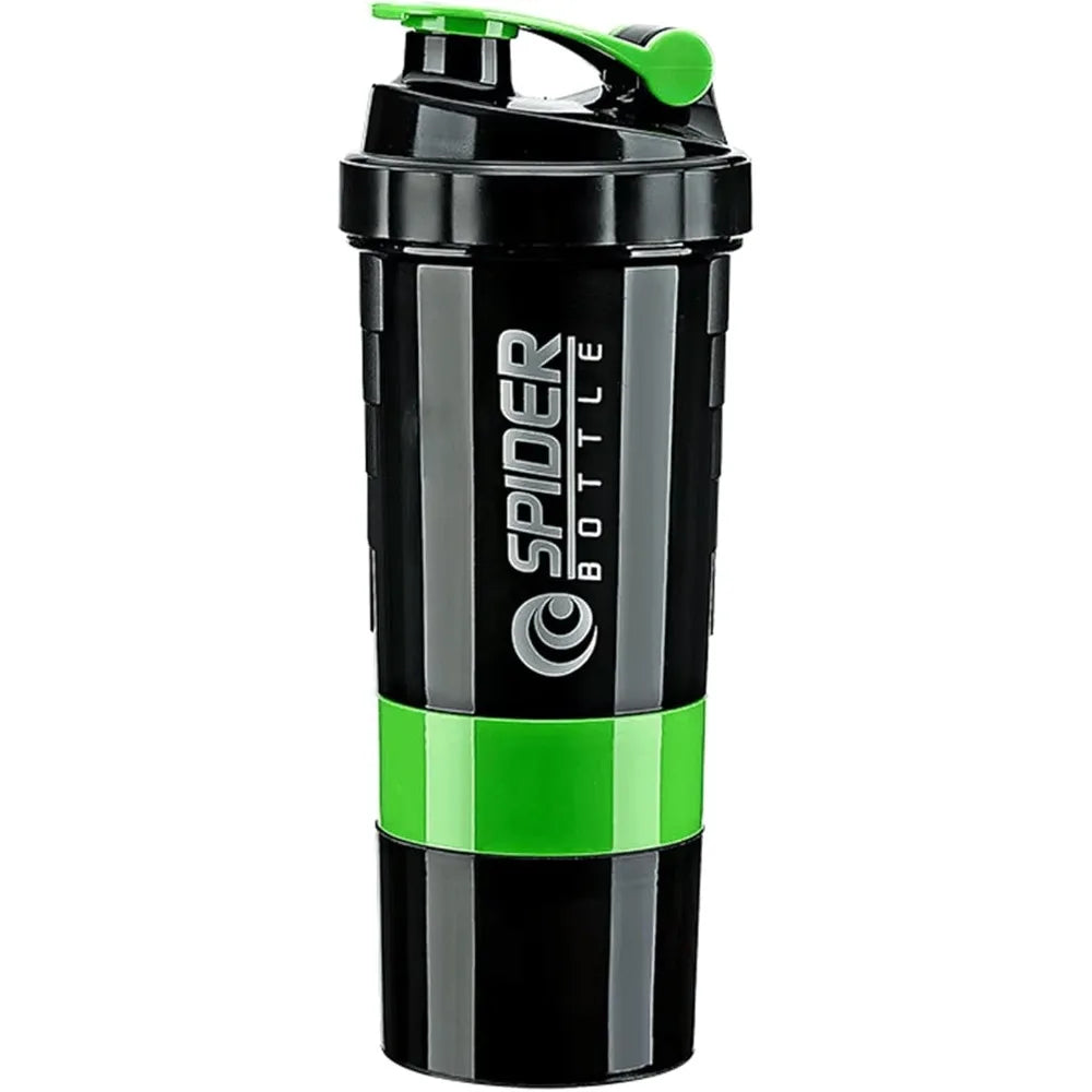 3-Layer Shaker Protein Mixing Bottle for Exercise