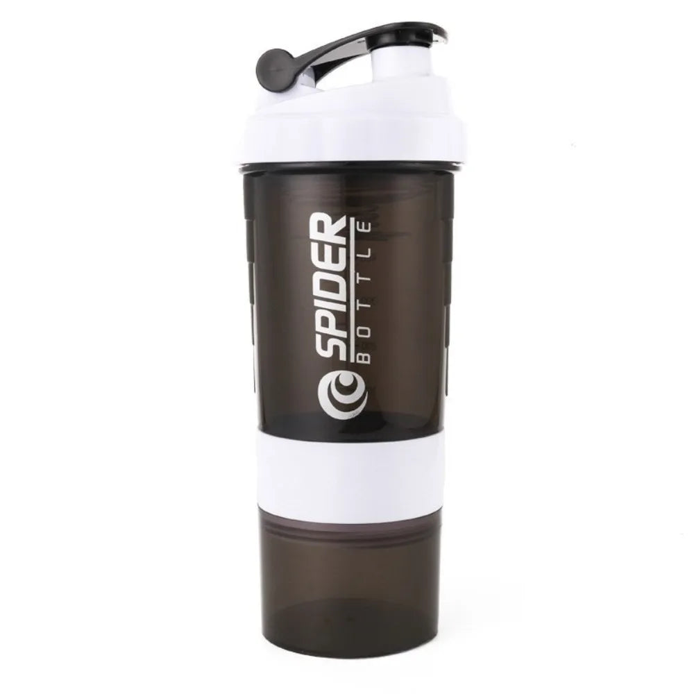 3-Layer Shaker Protein Mixing Bottle for Exercise
