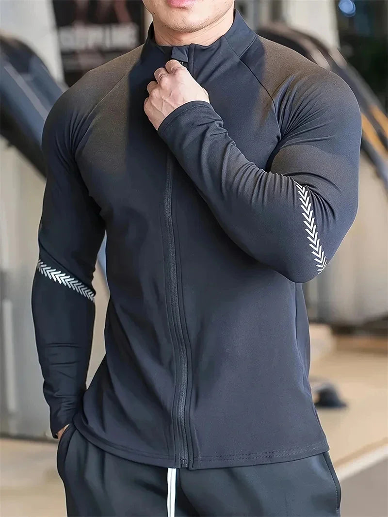 Men’s Compression Gym Running Quick-Dry Sports Jacket