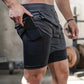 Men's Camo Running Shorts with Built in Liner