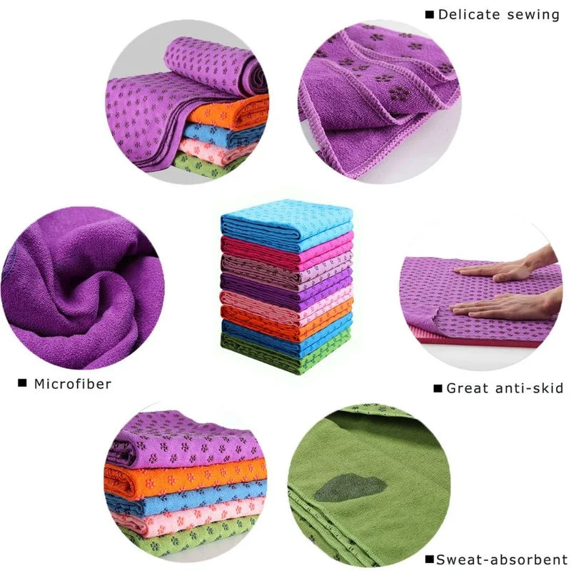 Non-Slip Hot Yoga Towel Pilates Blanket