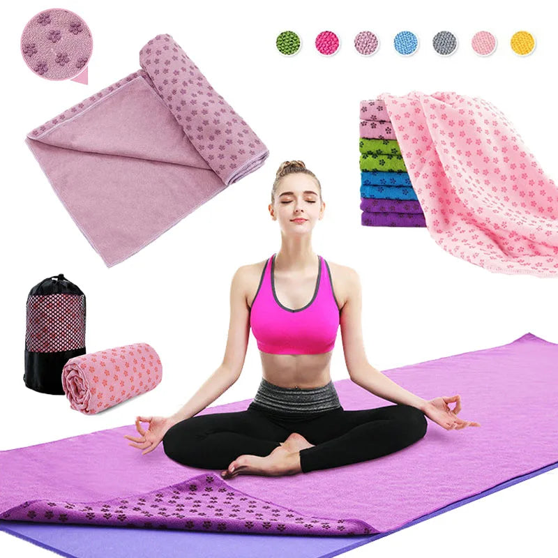 Non-Slip Hot Yoga Towel Pilates Blanket