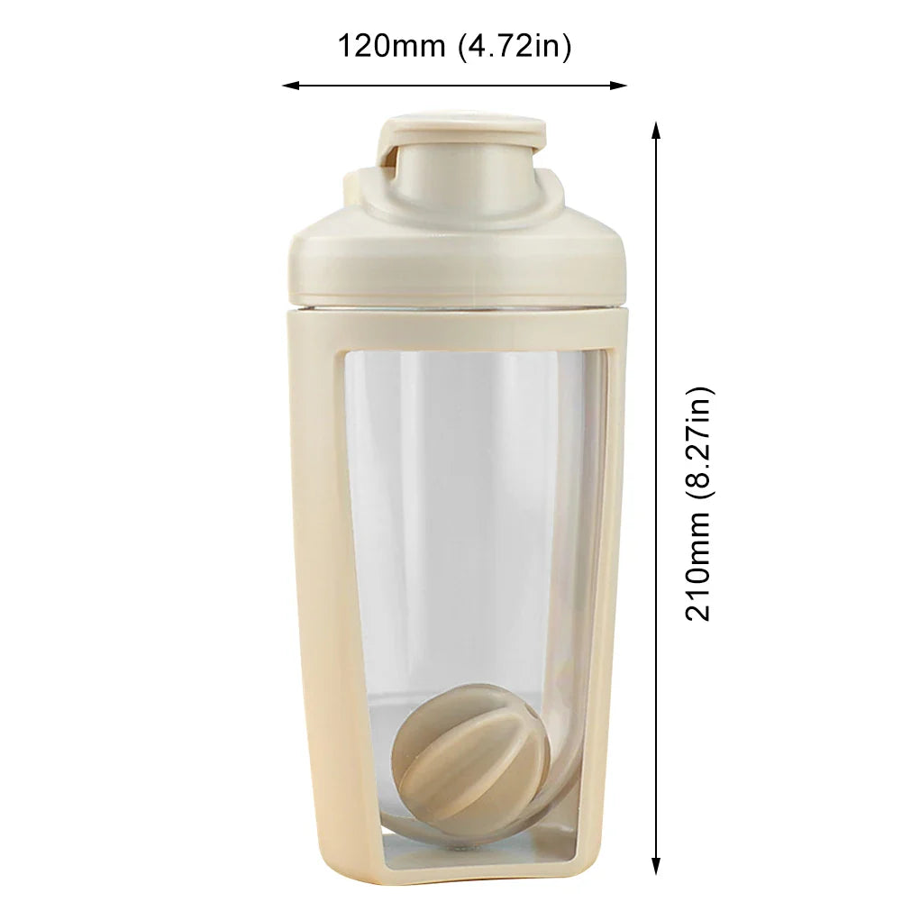 500ml Leak-Proof Protein Shaker with Powder Compartment