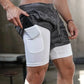 Men's Camo Running Shorts with Built in Liner