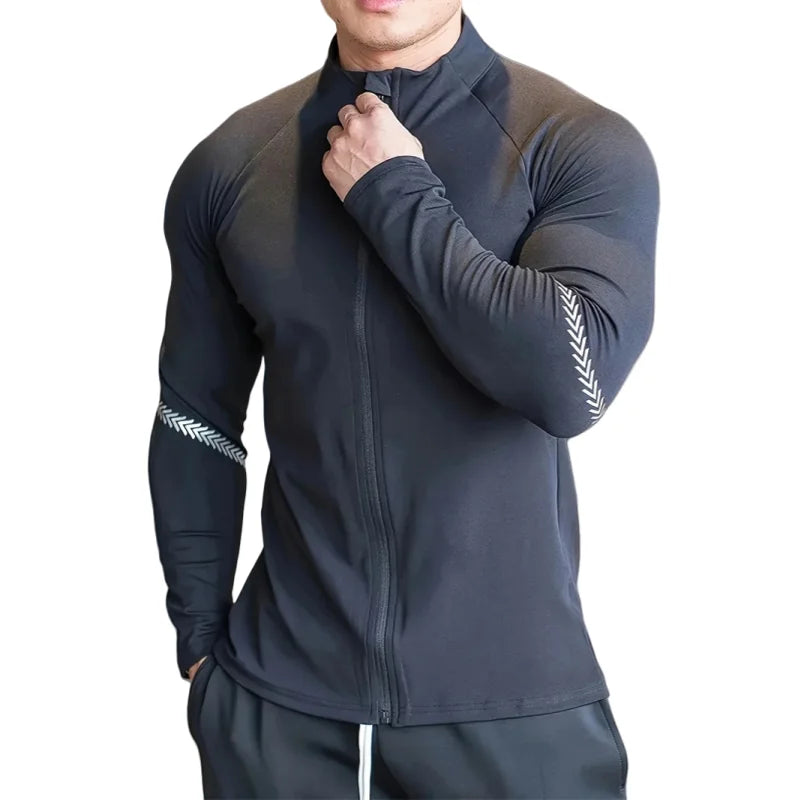 Men’s Compression Gym Running Quick-Dry Sports Jacket