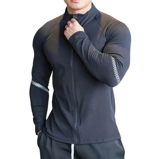 Men’s Compression Gym Running Quick-Dry Sports Jacket