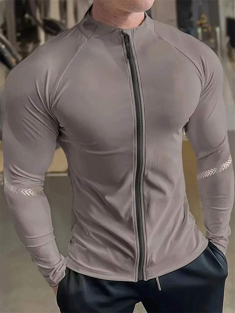Men’s Compression Gym Running Quick-Dry Sports Jacket