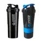 3-Layer Shaker Protein Mixing Bottle for Exercise