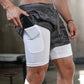 Men's Camo Running Shorts with Built in Liner