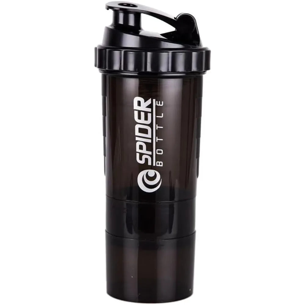 3-Layer Shaker Protein Mixing Bottle for Exercise