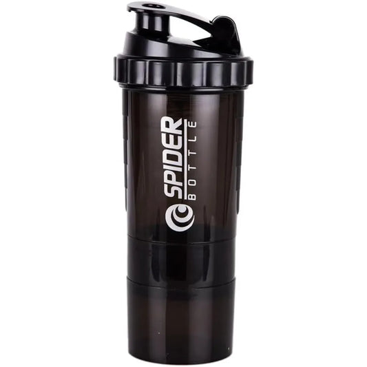 3-Layer Shaker Protein Mixing Bottle for Exercise