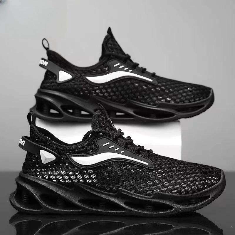 Men’s Mesh Lace-up Low-Top Running Sneakers