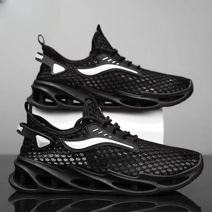 Men’s Mesh Lace-up Low-Top Running Sneakers
