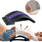 Black Purple Back Stretching Device Muscle Back Massage Relax Stretcher Posture Therapy Back Stretch Spine Pain Relief Stretcher Support Lower And Upper Muscle Pain Relief