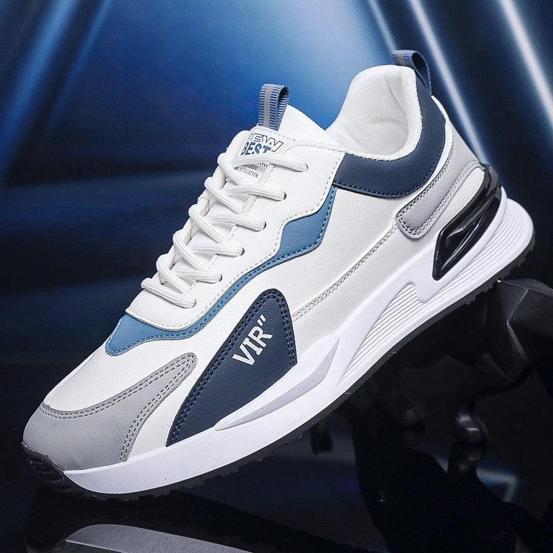 Men’s Color Block Mesh Lace-Up Running Sneakers