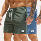 Men’s Summer Corduroy Lace-Up Drawstring Sports Shorts