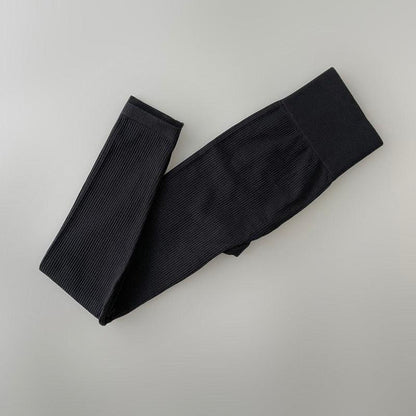 Elegant Blue Yoga Pants High Waisted Gym Leggings Yoga Leggings Seamless Gym Push Up Workout Stretch Fitness Sweatpants Ultra Soft Leggings Tight Sport Women Fitness Seamless Female Legging Tummy Control Running Pants For Training