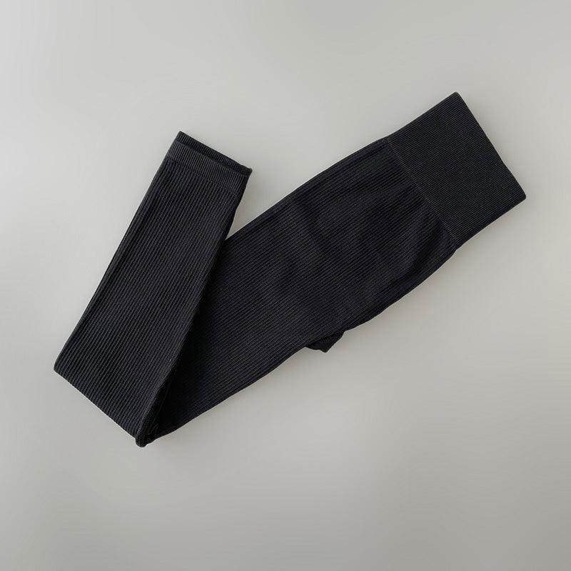 Elegant Blue Yoga Pants High Waisted Gym Leggings Yoga Leggings Seamless Gym Push Up Workout Stretch Fitness Sweatpants Ultra Soft Leggings Tight Sport Women Fitness Seamless Female Legging Tummy Control Running Pants For Training