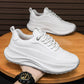 Men’s Thick-Soled Breathable Lace-Up Casual Sneakers