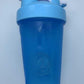 400ml Portable White Protein Shake Bottle with Whisk