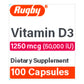 Rugby Vitamin D3 Supplement, 1250 mcg